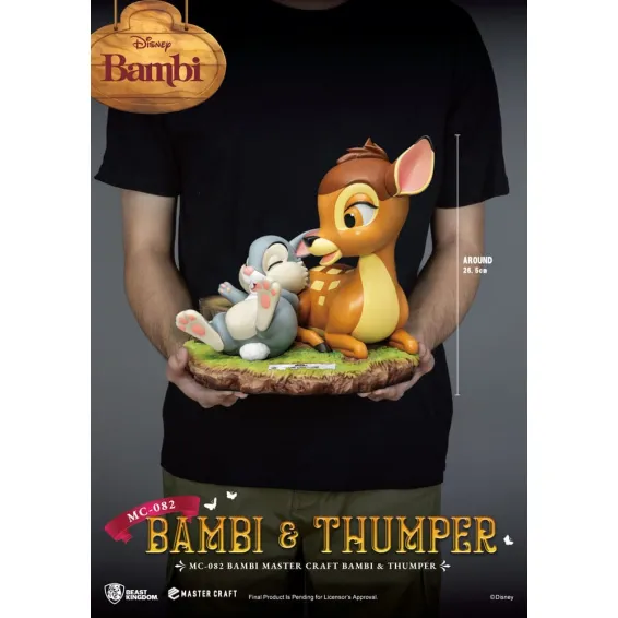 Disney Bambi - Master Craft - Figura Bambi & Thumper PREPEDIDO Beast Kingdom - 7