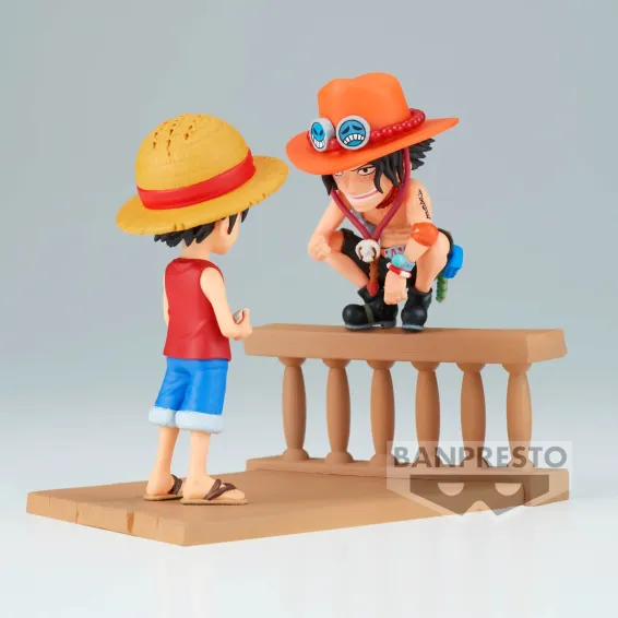 One Piece - WCF Log Stories - Figurine Luffy & Ace Banpresto 3