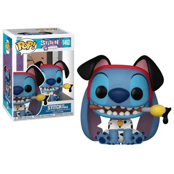 Stitch as Pongo 1462 Figure | Disney Lilo & Stitch Figure | Funko Pop