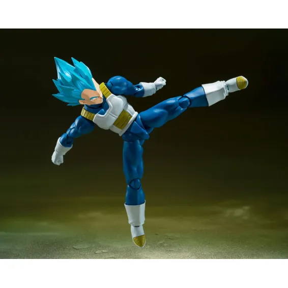 Dragon Ball Super - S.H. Figuarts - Figura Super Saiyan God Super Saiyan Vegeta (Unwavering Saiyan Pride) Tamashii Nations 5