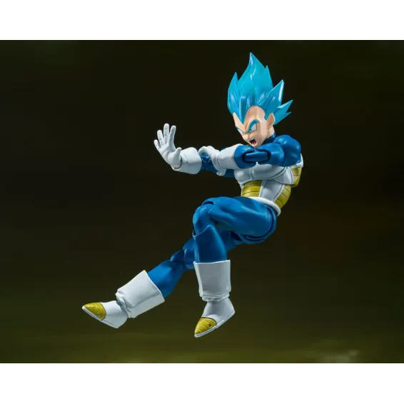 Dragon Ball Super - S.H. Figuarts - Figura Super Saiyan God Super Saiyan Vegeta (Unwavering Saiyan Pride) Tamashii Nations 6