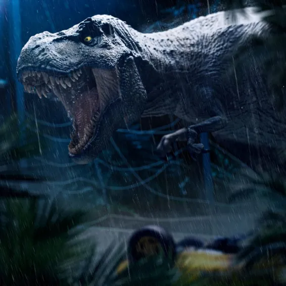 Jurassic Park - Icons - T-Rex Attack Figure Iron Studios 5