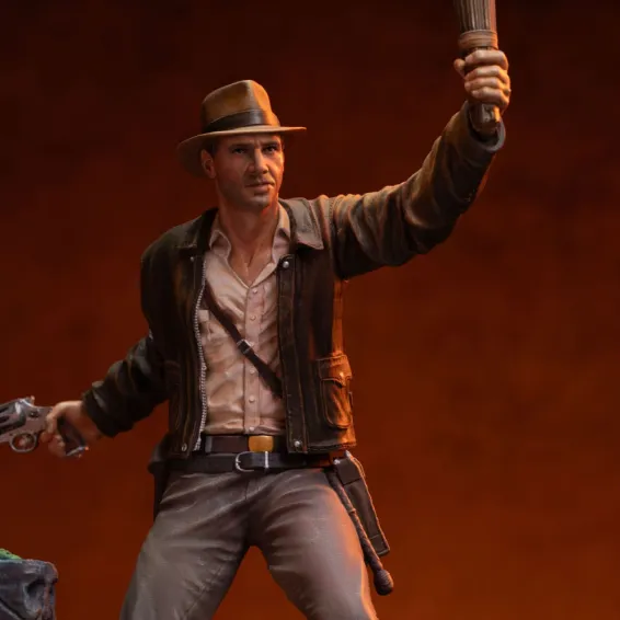 Indiana Jones - Art Scale 1/10 - Figura Indiana Jones Deluxe PREPEDIDO Iron Studios - 13