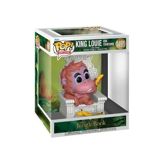 Disney Le Livre de la Jungle - Figura King Louie on Throne 1491 POP! Deluxe Funko 2