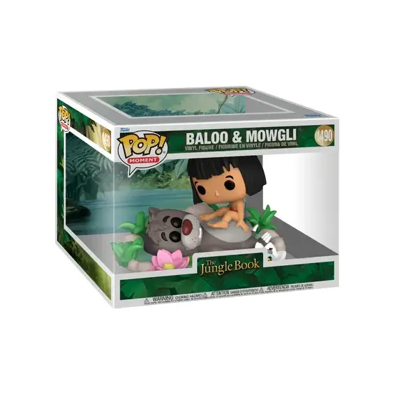 Disney Le Livre de la Jungle - Figura Baloo & Mowgli 1490 POP! Moment Funko 2