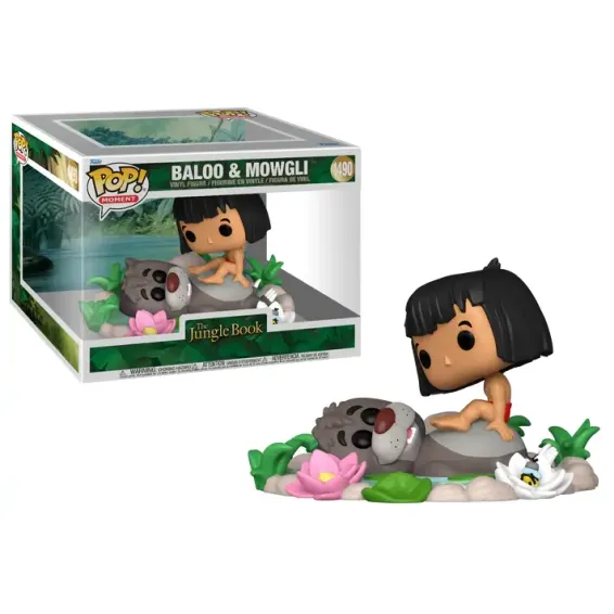 Disney Le Livre de la Jungle - Figura Baloo & Mowgli 1490 POP! Moment Funko