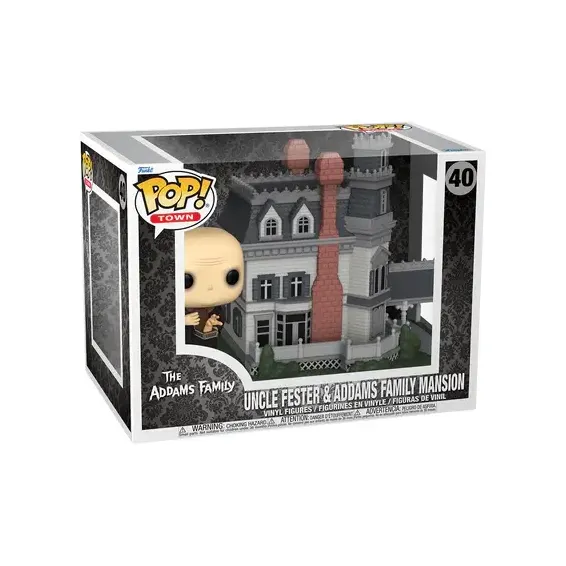 The Addams Family - Figura Uncle Fester & Addams Family Mansion 40 POP! Town Funko 2