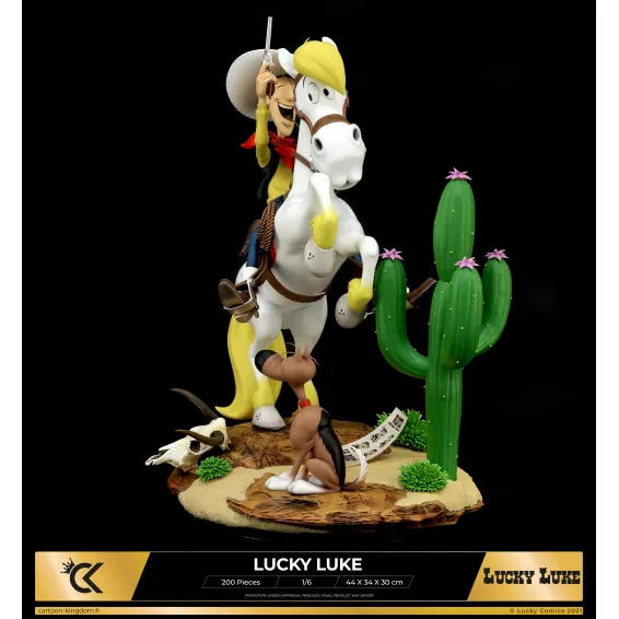 Lucky Luke - Figurine Lucky Luke & Rantanplan PRÉCOMMANDE Cartoon Kingdom - 2