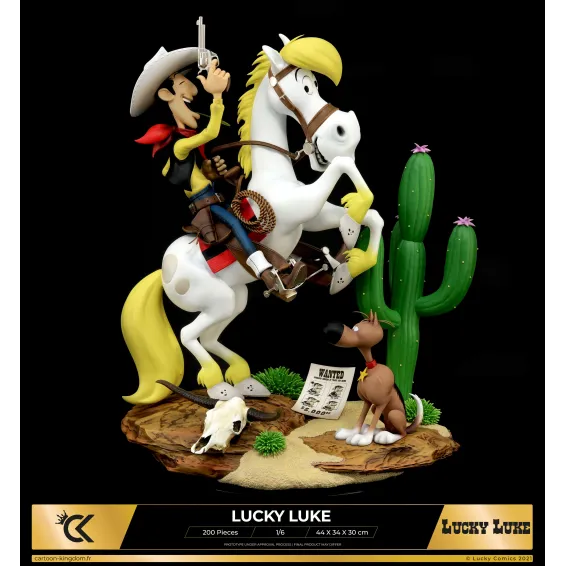 Lucky Luke - Figurine Lucky Luke & Rantanplan PRÉCOMMANDE Cartoon Kingdom - 1