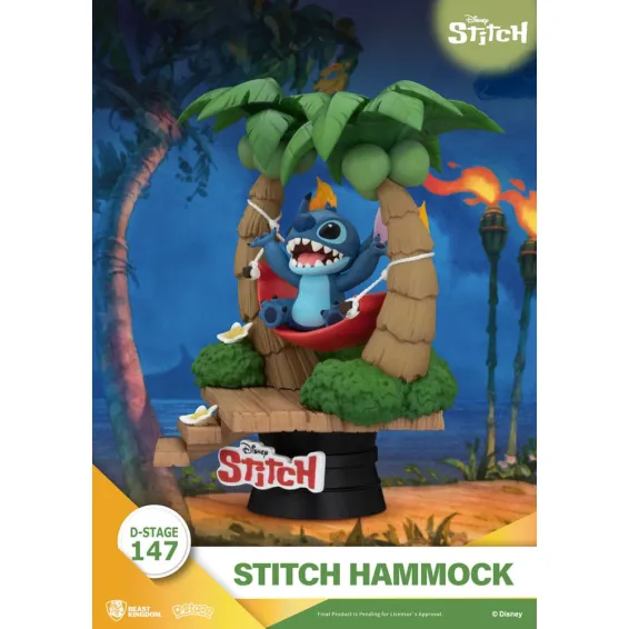 Disney Stitch - D-Stage - Stitch Hammock Figure PRE-ORDER Beast Kingdom - 2
