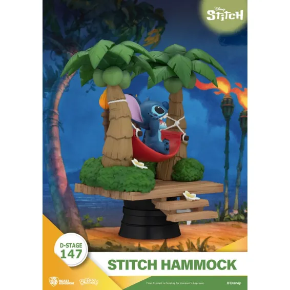 Disney Stitch - D-Stage - Stitch Hammock Figure PRE-ORDER Beast Kingdom - 3