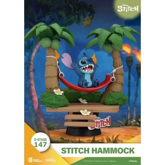 Disney Stitch - D-Stage - Stitch Hammock Figure PRE-ORDER Beast Kingdom - 4