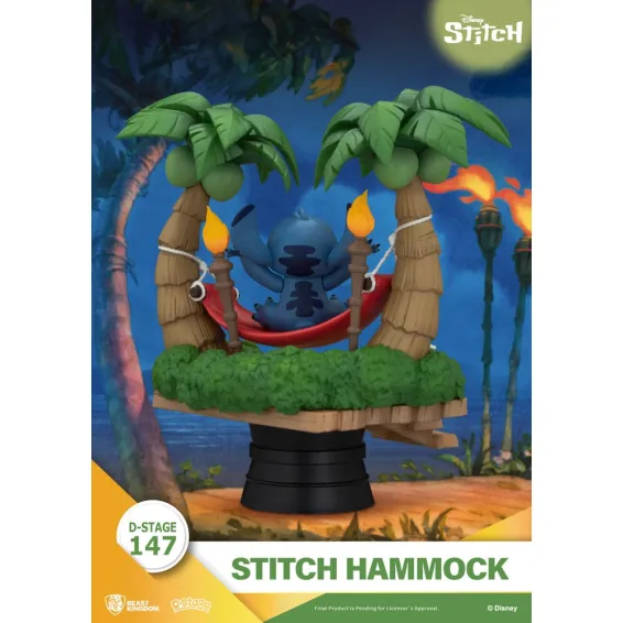 Disney Stitch - D-Stage - Stitch Hammock Figure PRE-ORDER Beast Kingdom - 5