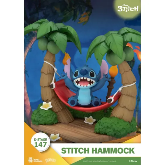 Disney Stitch - D-Stage - Stitch Hammock Figure PRE-ORDER Beast Kingdom - 6