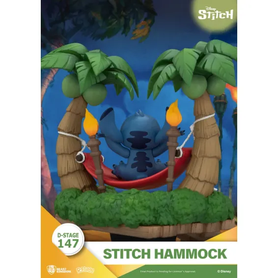 Disney Stitch - D-Stage - Stitch Hammock Figure PRE-ORDER Beast Kingdom - 7