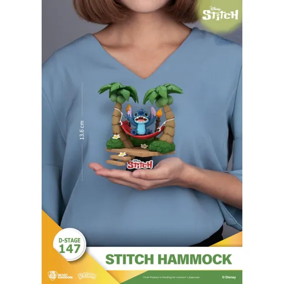 Disney Stitch - D-Stage - Stitch Hammock Figure PRE-ORDER Beast Kingdom - 8