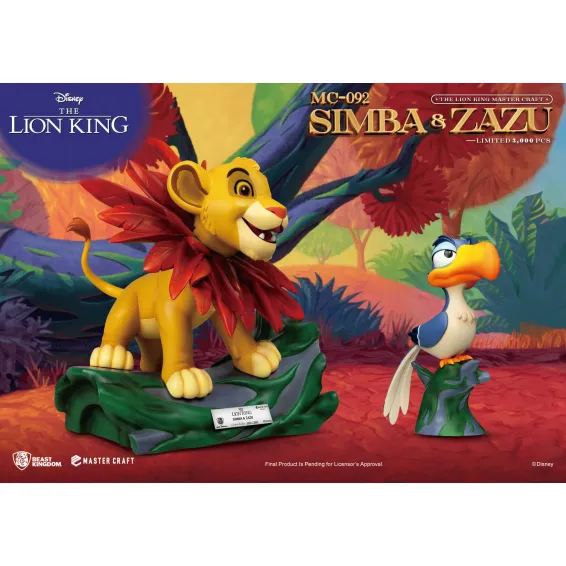 Disney El rey león - Master Craft - Figura Simba & Zazu PREPEDIDO Beast Kingdom - 2