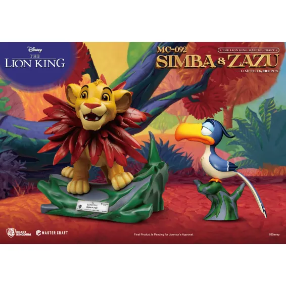 Disney El rey león - Master Craft - Figura Simba & Zazu PREPEDIDO Beast Kingdom - 3