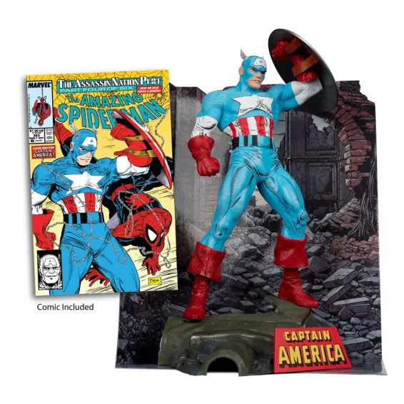 Marvel - Figurine Captain America (The Amazing Spider-Man 323) PRÉCOMMANDE McFarlane Toys - 2