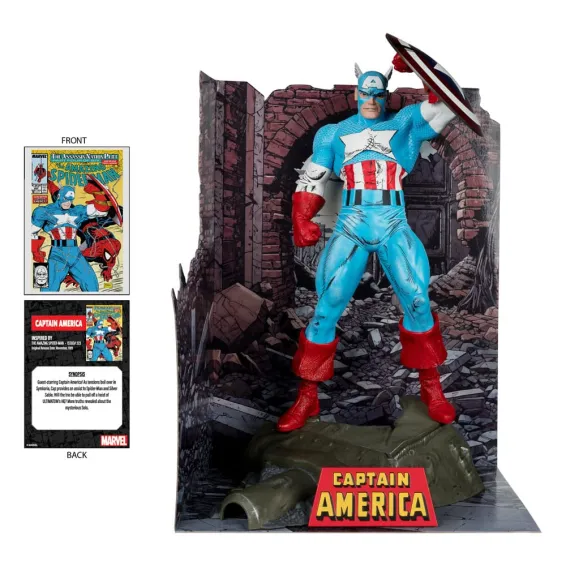 Marvel - Captain America (The Amazing Spider-Man 323) Figure PRE-ORDER McFarlane Toys - 3