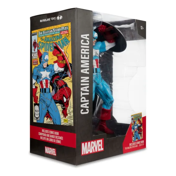 Marvel - Figura Captain America (The Amazing Spider-Man 323) PREPEDIDO McFarlane Toys - 9