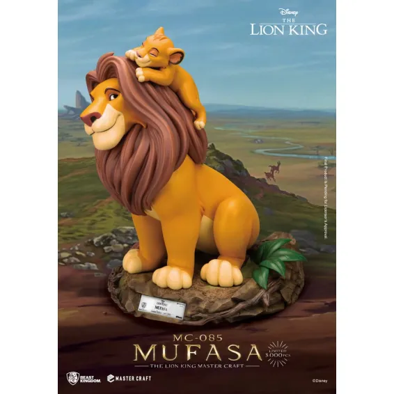 Disney El rey león - Master Craft - Figura Mufasa PREPEDIDO Beast Kingdom - 2