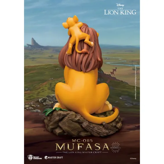 Disney El rey león - Master Craft - Figura Mufasa PREPEDIDO Beast Kingdom - 4