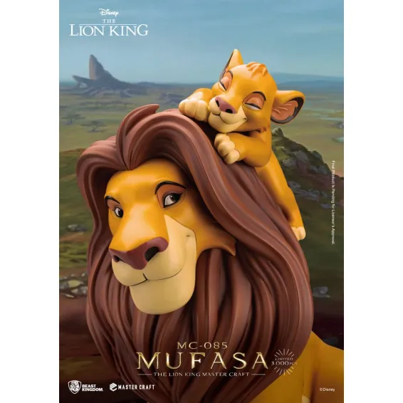 Disney El rey león - Master Craft - Figura Mufasa PREPEDIDO Beast Kingdom - 6