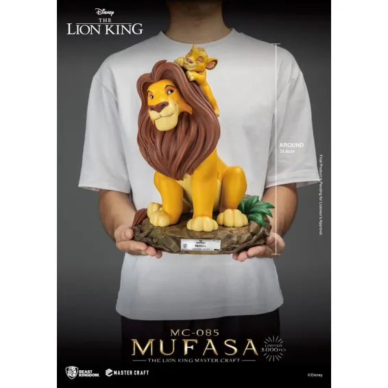 Disney El rey león - Master Craft - Figura Mufasa PREPEDIDO Beast Kingdom - 7