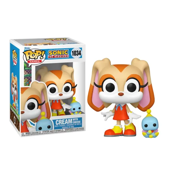 Sonic the Hedgehog - Figura Cream with Cheese 1034 POP! PREPEDIDO Funko - 2