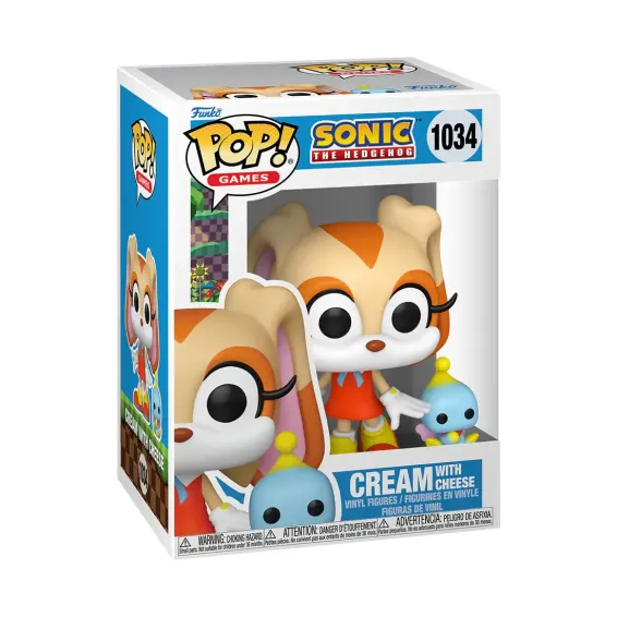 Sonic the Hedgehog - Figurine Cream with Cheese 1034 POP! PRÉCOMMANDE Funko - 3