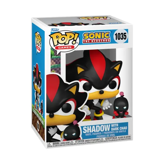 Sonic the Hedgehog - Figura Shadow with Dark Chao 1035 POP! PREPEDIDO Funko - 3