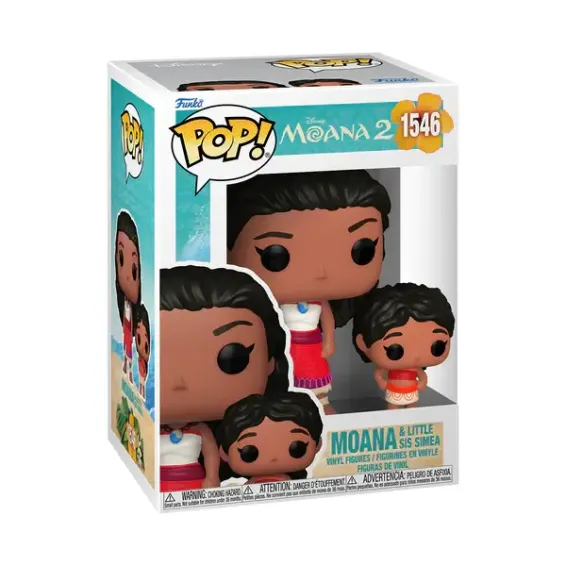 Disney Moana 2 - Figura Moana & Little Sis Simea 1546 POP! PREPEDIDO Funko - 1