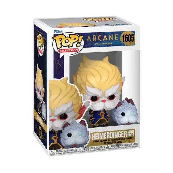 Arcane: League of Legends - Figura Heimerdinger with Poro 1605 POP! PREPEDIDO Funko - 1