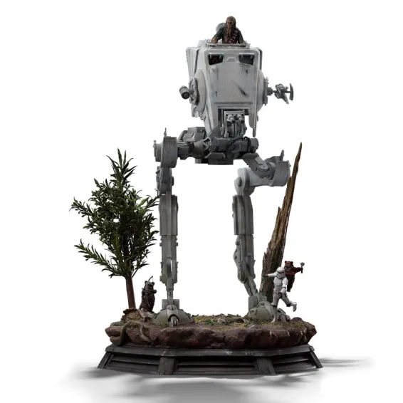 Star Wars - Demi Art Scale 1/20 - Figurine AT-ST and Chewbacca PRÉCOMMANDE Iron Studios - 13