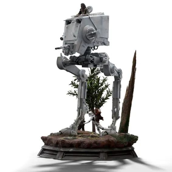 Star Wars - Demi Art Scale 1/20 - Figurine AT-ST and Chewbacca PRÉCOMMANDE Iron Studios - 15