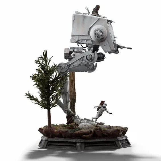 Star Wars - Demi Art Scale 1/20 - Figurine AT-ST and Chewbacca PRÉCOMMANDE Iron Studios - 17