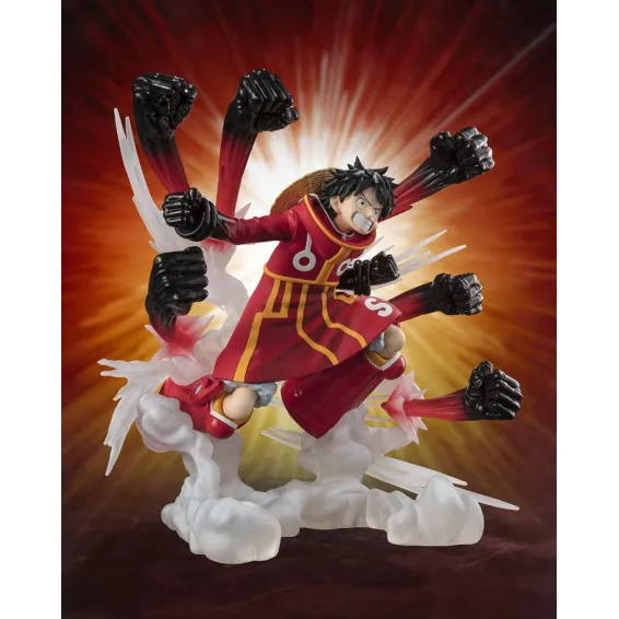 One Piece - Figuarts Zero - Figura Monkey D. Luffy Gum-Gum Hawk Gatling (Extra Battle) PREPEDIDO Tamashii Nations - 2