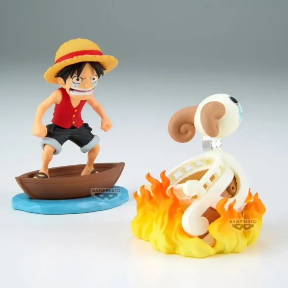 One Piece - WCF Log Stories - Figura Luffy & Going Merry PREPEDIDO Banpresto - 2