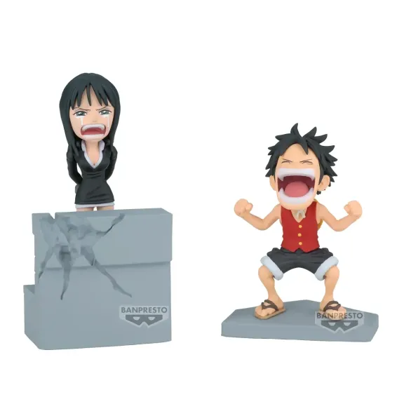 One Piece - WCF Log Stories - Figura Luffy & Nico Robin PREPEDIDO Banpresto - 1