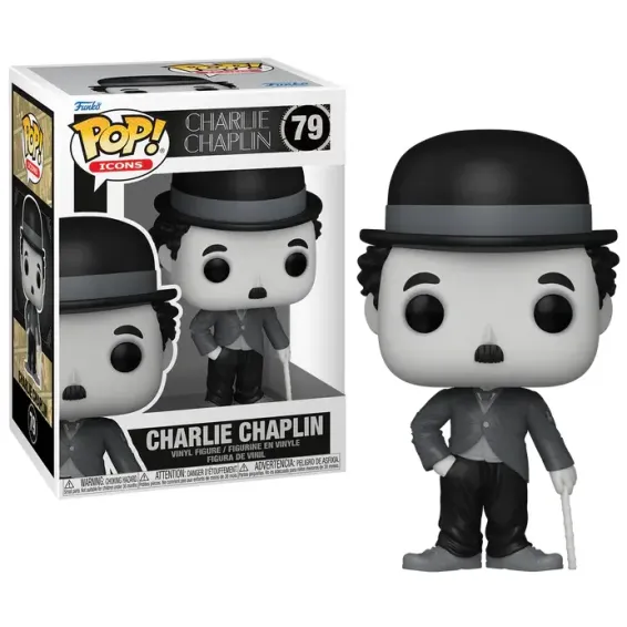 Charlie Chaplin - Icons - Charlie Chaplin 79 POP! Figure PRE-ORDER Funko - 1