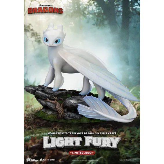 Dragons 3 - Master Craft - Figurine Light Fury PRÉCOMMANDE Beast Kingdom - 1