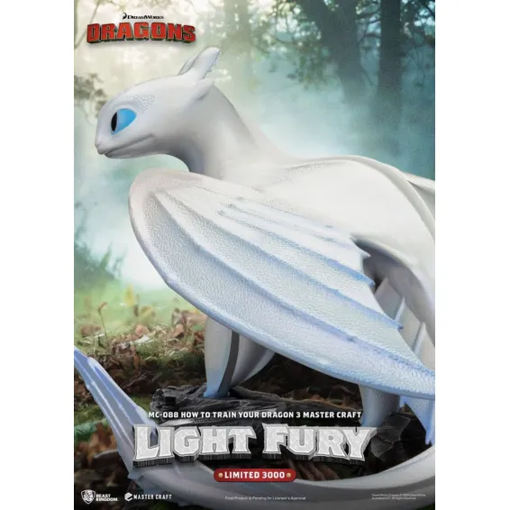 Master Craft Light Fury Figure How to Train Your Dragon Figure 3 Beast Kingdom