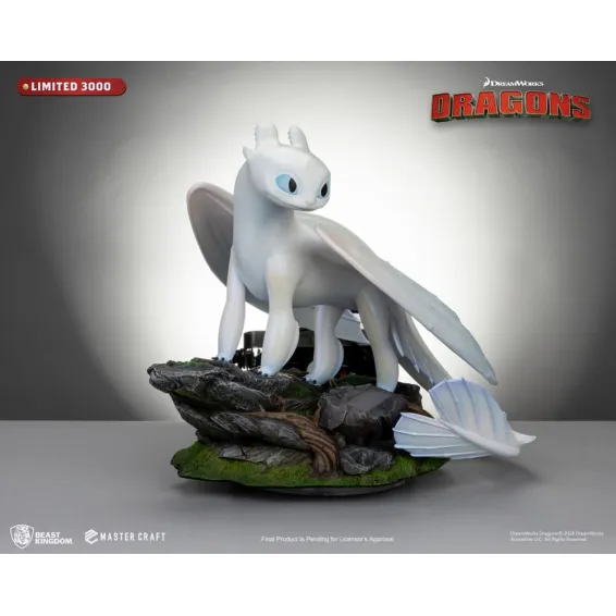 Dragons 3 - Master Craft - Figurine Light Fury PRÉCOMMANDE Beast Kingdom - 13