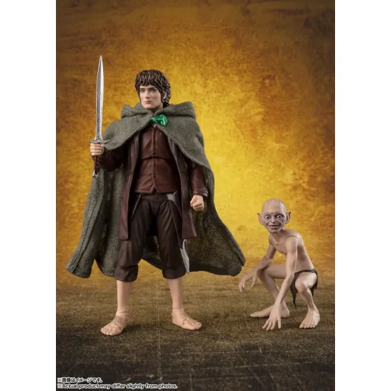 El Señor de los Anillos - S.H. Figuarts - Figura Frodo Baggins & Gollum PREPEDIDO Tamashii Nations - 1