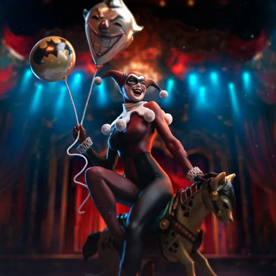 DC Comics - Art Scale 1/10 - Figura Harley Quinn Unleashed PREPEDIDO Iron Studios - 5