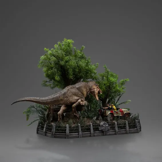 Jurassic Park - Demi Art Scale 1/20 - Figurine T-Rex Chase PRÉCOMMANDE Iron Studios - 3