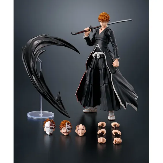 Bleach: Thousand-Year Blood War - S.H. Figuarts - Ichigo Kurosaki Getsugatensho Figure PRE-ORDER Tamashii Nations - 6