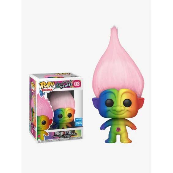 Trolls Classic - Rainbow Troll with Pink Hair Convention Exclusive POP! Funko figure